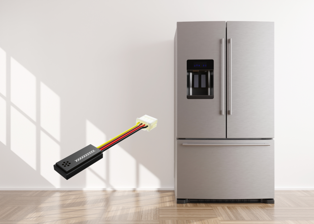 Refrigerator with RHT1 humidity and temperature module